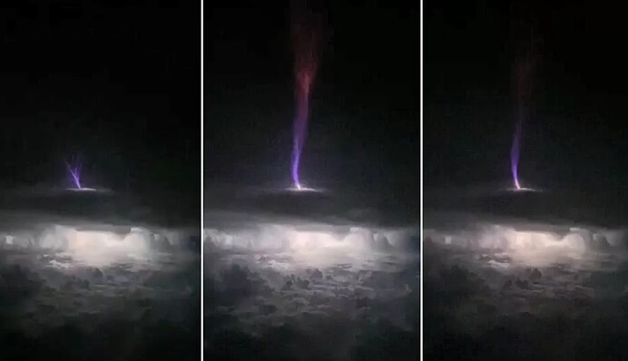 Як виглядає найрідкісніша і найпотужніша блискавка, що зачепила нижній край космосу: фото