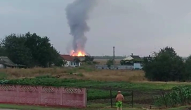 Волна дошла до Джанкоя: момент взрыва в Крыму попал на видео