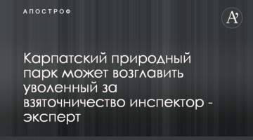 Карпатский природный парк может возглавить уволенный за взяточничество инспектор - эксперт