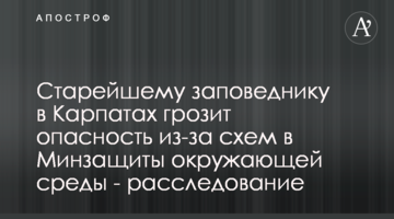 Старейшему заповеднику в Карпатах грозит опасность из-за схем в Минзащиты окружающей среды - расследование