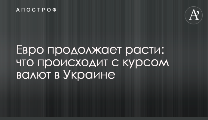 Евро продолжает расти: что происходит с курсом валют в Украине