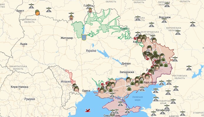 Карта бойових дій в Україні: яка зараз ситуація на фронтах