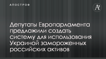 Депутаты Европарламента предложили создать систему для использования Украиной замороженных российских активов