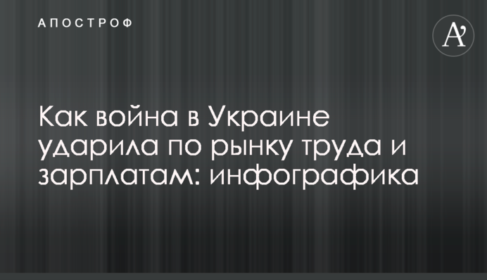 Як війна в Україні вдарила по ринку праці та зарплатам: інфографіка