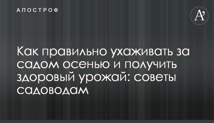 Как правильно ухаживать за садом осенью и получить здоровый урожай: советы садоводам