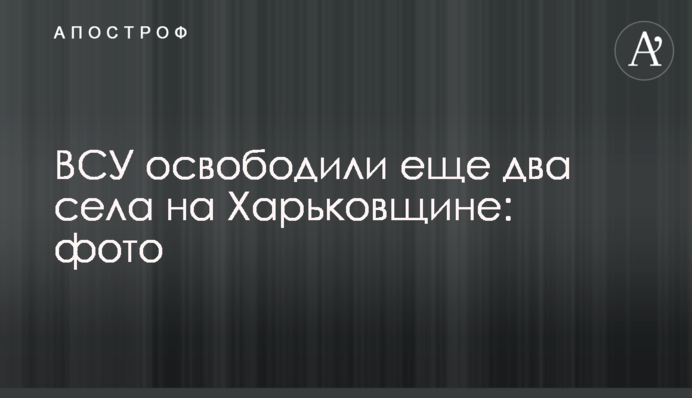 ЗСУ звільнили ще два села на Харківщині: фото