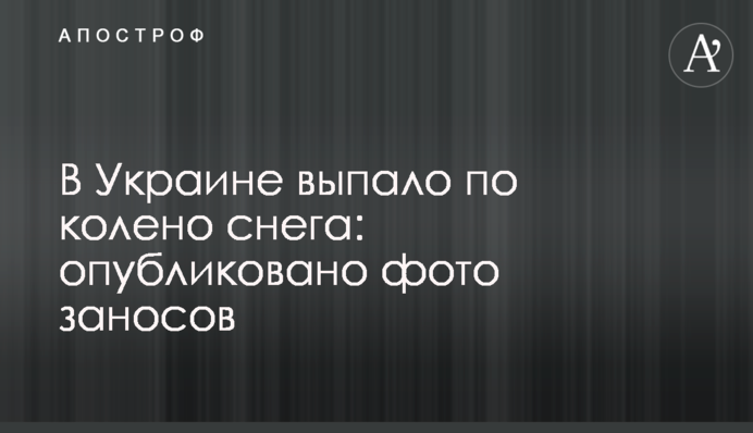 В Україні випало по коліна снігу: опубліковано фото заметів