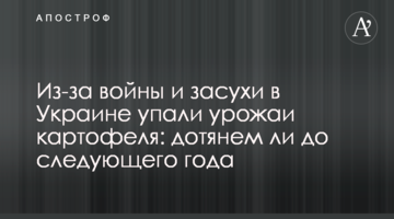 Из-за войны и засухи в Украине упали урожаи картофеля: дотянем ли до следующего года