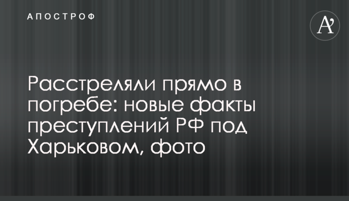 Розстріляли просто у погребі: нові факти злочинів РФ під Харковом, фото