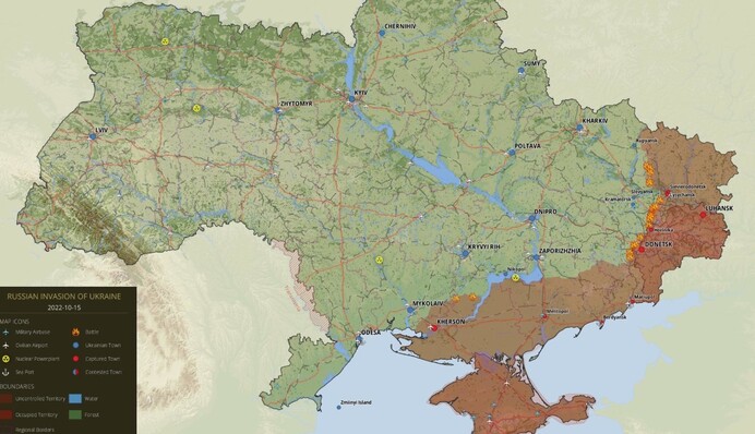 ЗСУ продовжують контрнаступ: оновлена карта бойових дій