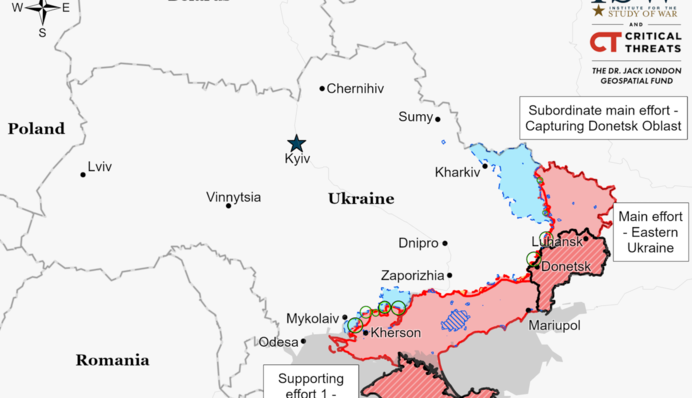 Контрнаступление ВСУ продолжается: актуальная карта боевых действий