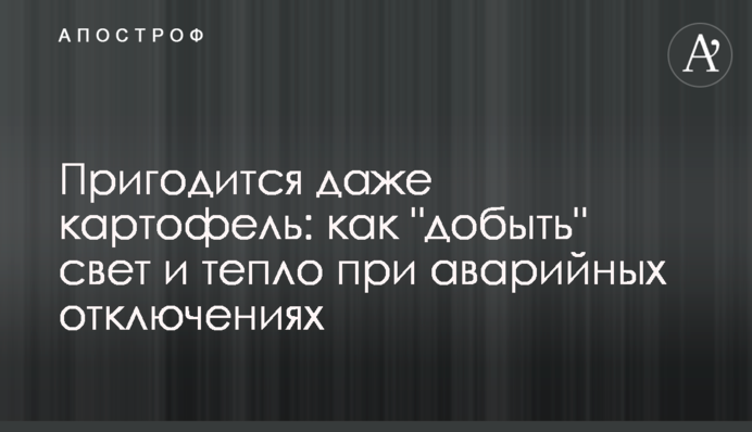 Пригодится даже картофель: как 