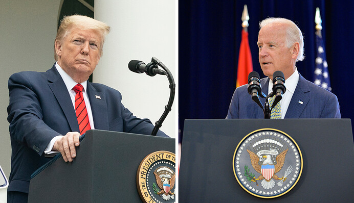 Вибори в США: з'явилася реакція Байдена та Трампа на перші результати