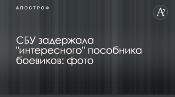 СБУ задержала "интересного" пособника боевиков: фото