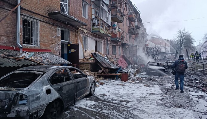 В Вышгороде ракеты попали в жилой район: жуткие фото