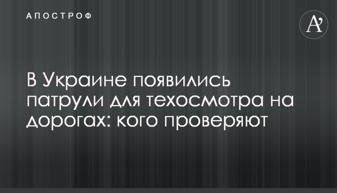 В Україні з'явилися патрулі для техогляду на дорогах: кого перевіряють