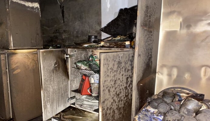 В Днепре сгорел центр для переселенцев: фото и все детали