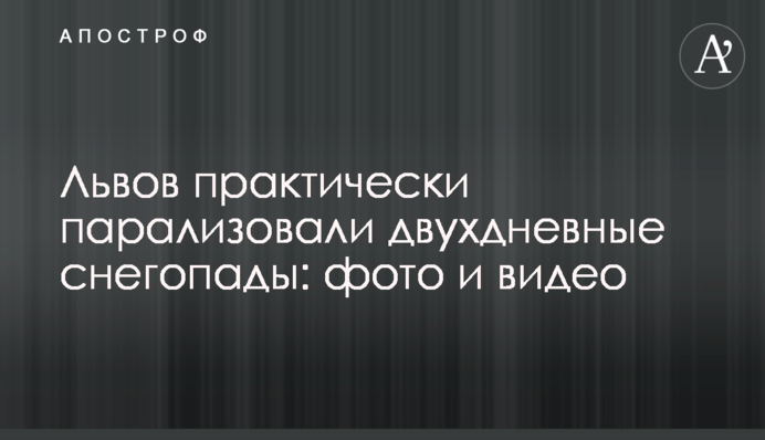 Львів практично паралізували дводенні снігопади: фото та відео