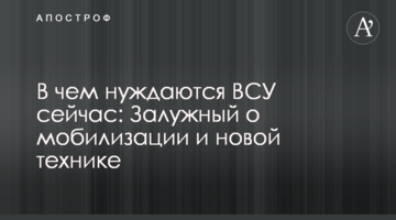 Мобілізація в Україні – чого більше потребують ЗСУ – Залужний озвучив відповідь