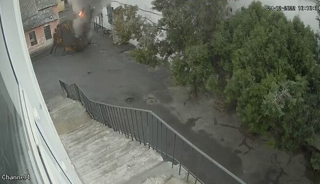 Б'ють цілеспрямовано: відео удару окупантів по лікарнях у Херсоні