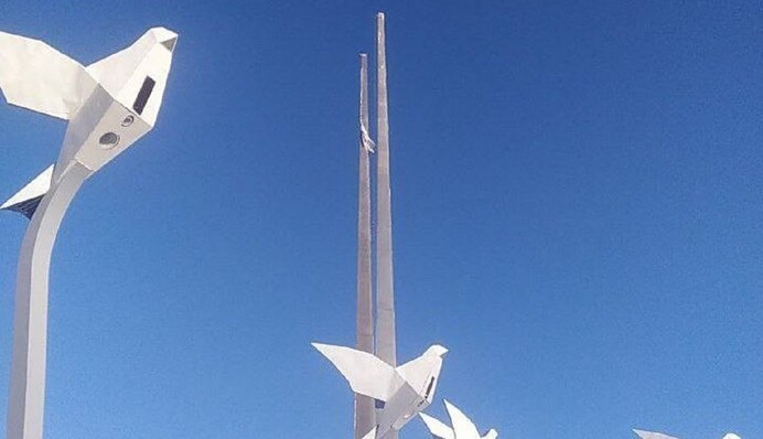 В центре Мариуполя исчез флаг России: фото