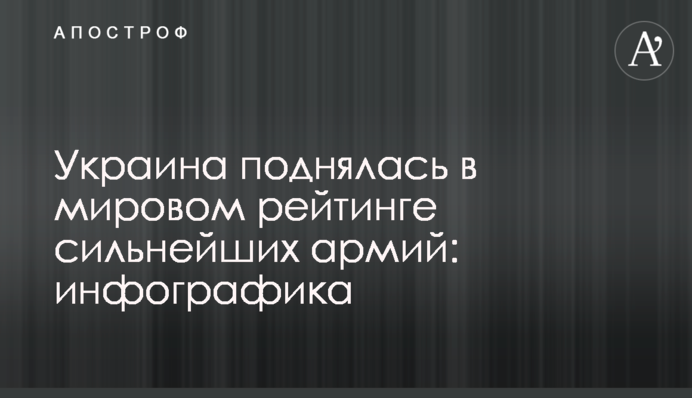 Украина поднялась в мировом рейтинге сильнейших армий: инфографика