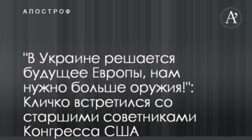 "В Україні вирішується майбутнє Європи, нам потрібно більше зброї!": Кличко зустрівся зі старшими радниками Конгресу США