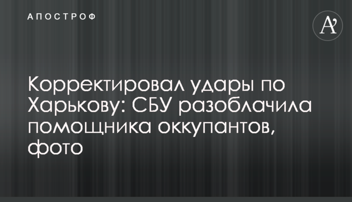 Коригував удари по Харкову: СБУ викрила помічника окупантів, фото