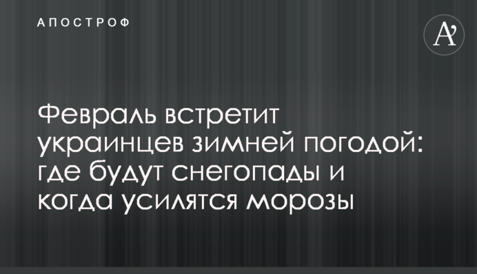 Лютий зустріне українців зимовою погодою: де будуть снігопади та коли посиляться морози