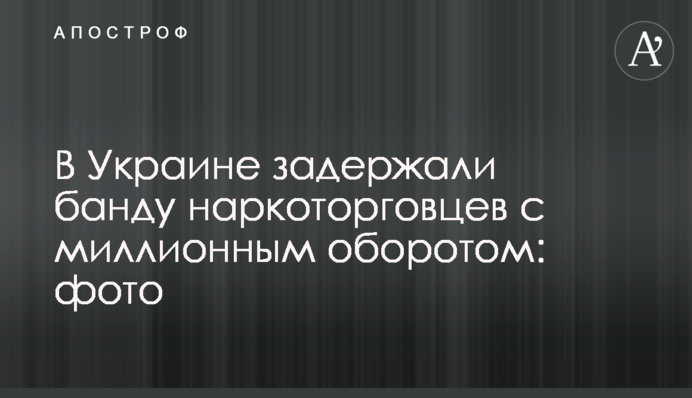 В Украине задержали банду наркоторговцев с миллионным оборотом: фото