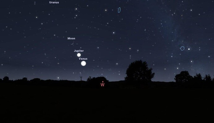 Три планети в один ряд: українці спостерігали незвичне явище, фото