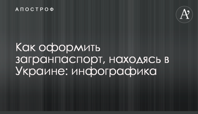 Как оформить загранпаспорт, находясь в Украине: инфографика