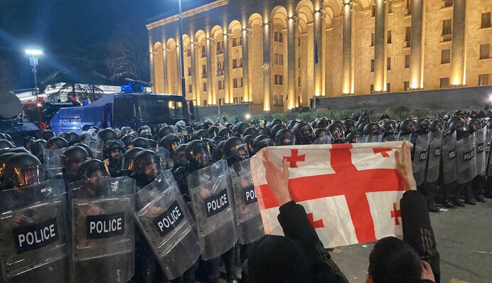 Второй день протестов в Грузии: онлайн-трансляция