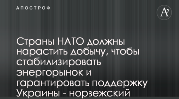 Страны НАТО должны нарастить добычу, чтобы стабилизировать энергорынок и гарантировать поддержку Украины - норвежский парламентарий