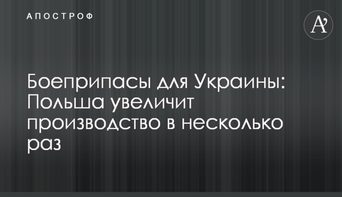 ​Боеприпасы для Украины: Польша увеличит производство в несколько раз
