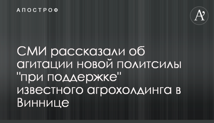 СМИ рассказали об агитации новой политсилы 