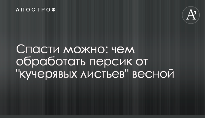 Врятувати можна: чим обробити персик від 