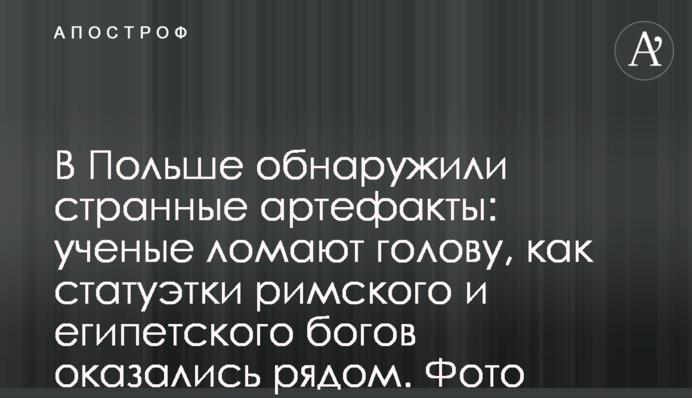 В Польше обнаружили странные артефакты: ученые ломают голову, как статуэтки оказались рядом. Фото