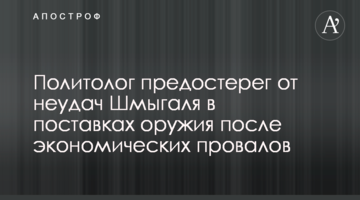 Политолог предостерег от неудач Шмыгаля в поставках оружия после экономических провалов