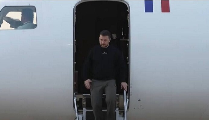 Зеленський прибув до Парижа на зустріч із Макроном: перші подробиці