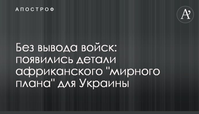 Без виведення військ: з’явилися деталі африканського 