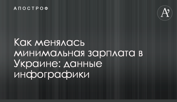Як змінювалася мінімальна зарплата в Україні: дані інфографіки