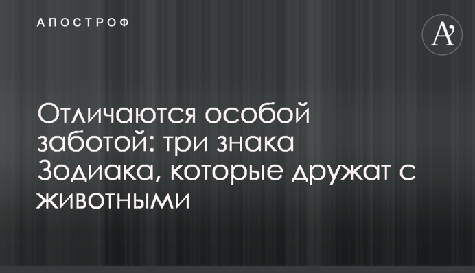 Отличаются особой заботой: три знака Зодиака, которые дружат с животными