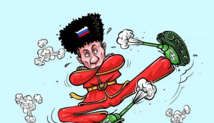 Путін, Лукашенко і півник Пригожин: яскраві карикатури на заколот 