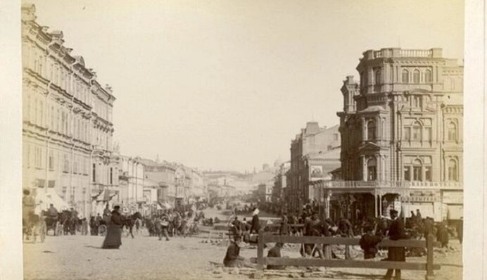 Хрещатик, Золоті ворота і Інститут благородних дівиць: архівні фото Києва у 1880-х роках