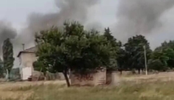 В ангарах оккупантов вблизи Мелитополя мощная 