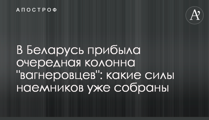 В Беларусь прибыла очередная колонна 