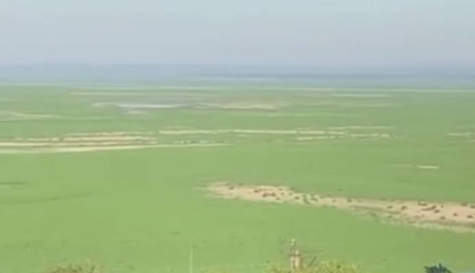 Виглядає як футбольне поле: в мережі показали свіже відео дна Каховського водосховища