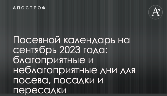 Посевной календарь на сентябрь 2023 года: благоприятные и неблагоприятные дни для посева, посадки и пересадки
