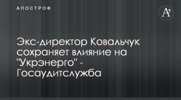Ексдиректор Ковальчук зберігає вплив на "Укренерго"  - Держаудитслужба